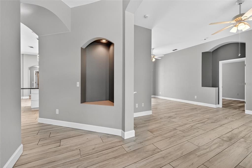 Empty room, Interior, Wood Texture Flooring