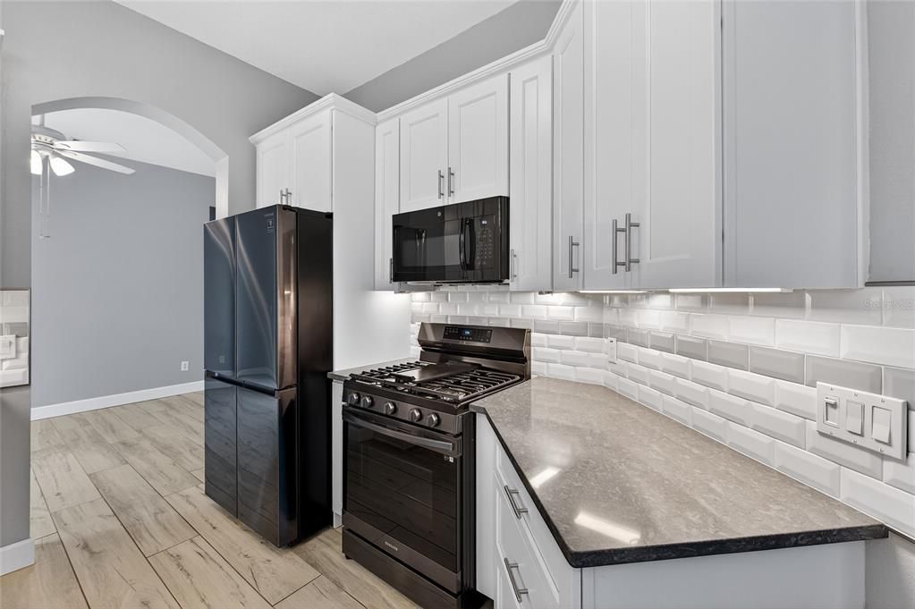 Interior, Kitchen, Wood Texture Flooring