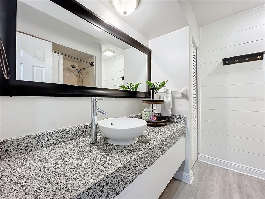 Bathroom, Interior, Wood Texture Flooring