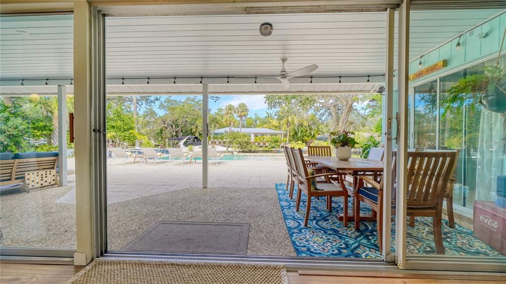 Dining room, Interior, Pool, Sun Room