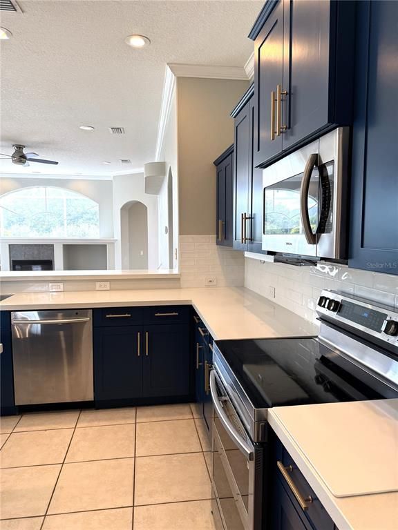Interior, Kitchen, Recessed Lighting, Stainless Steel Appliances