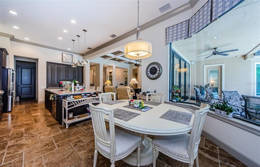 Dining room, Interior, Kitchen, Living room, Pendant Lights, Recessed Lighting