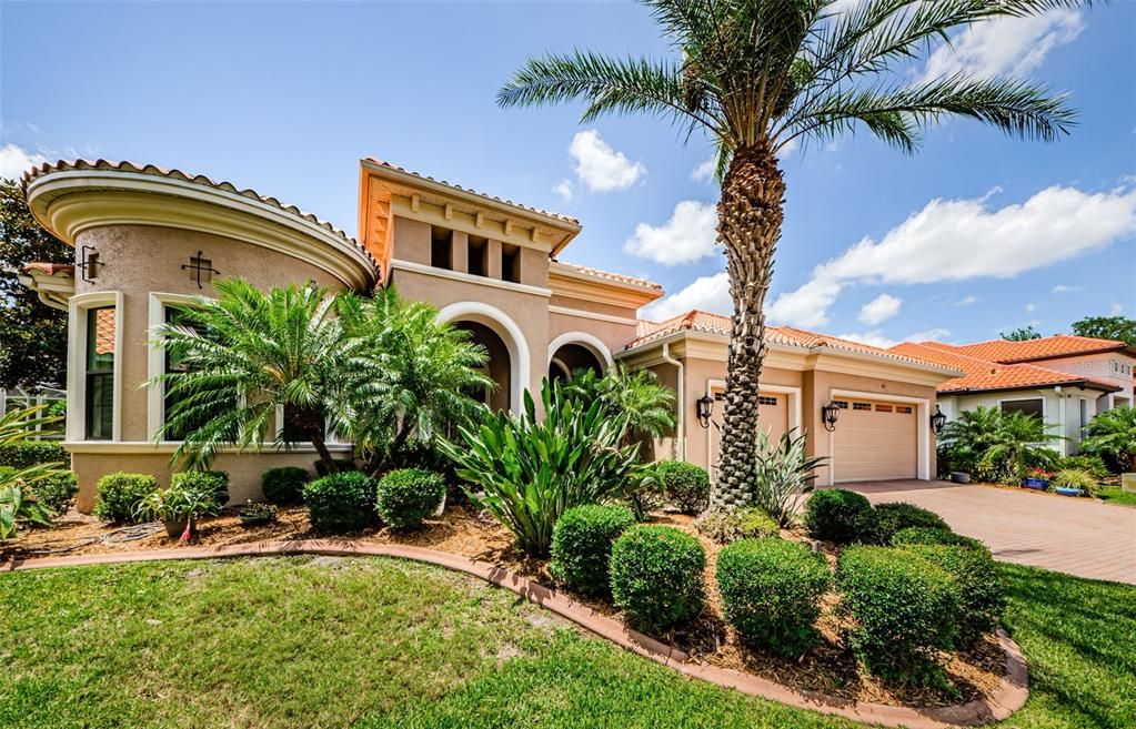 Attached, Backyard, Exterior, Facade, Mediterranean