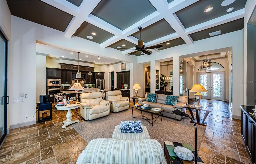 Interior, Kitchen, Living room, Pendant Lights, Recessed Lighting, Stainless Steel Appliances