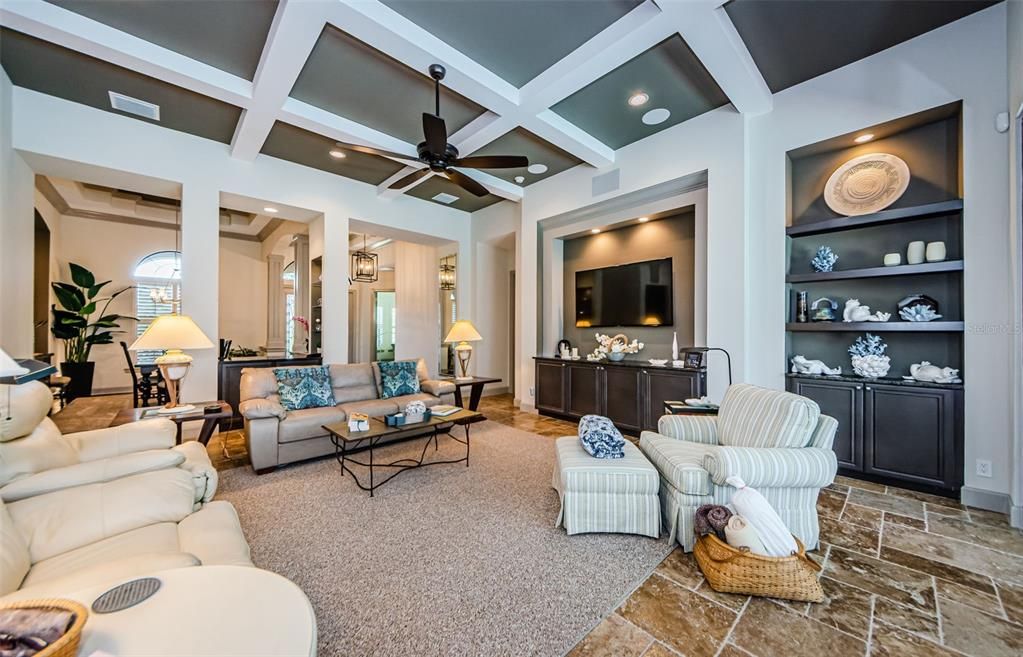 Interior, Living room, Recessed Lighting