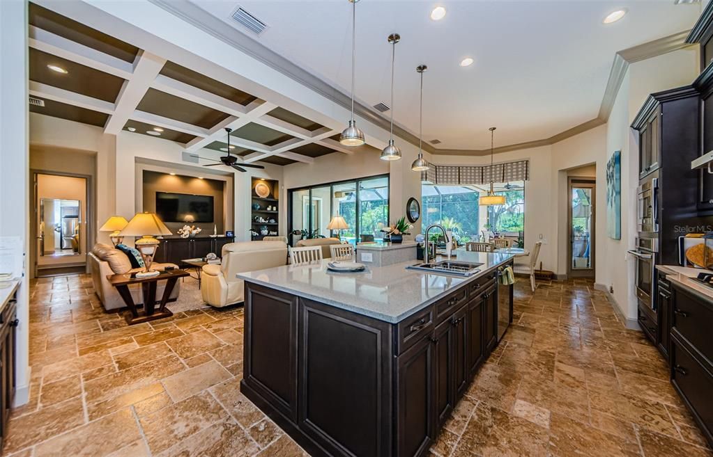 Interior, Kitchen, Living room, Pendant Lights, Recessed Lighting