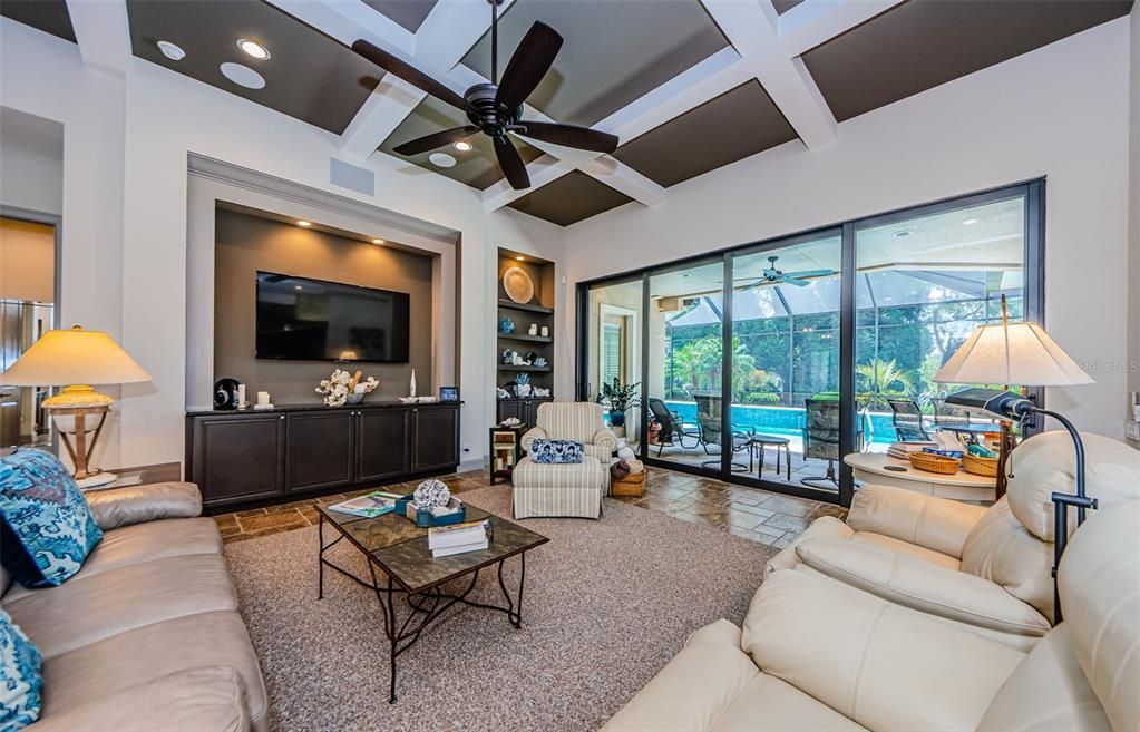 Interior, Living room, Recessed Lighting