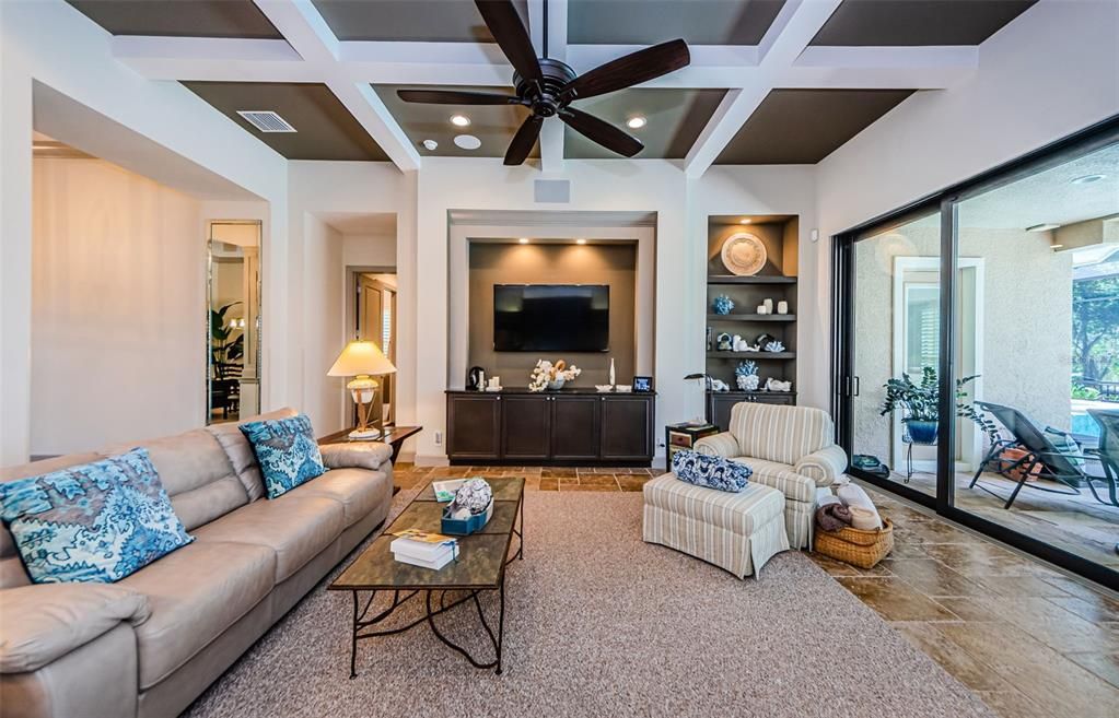 Interior, Living room, Recessed Lighting