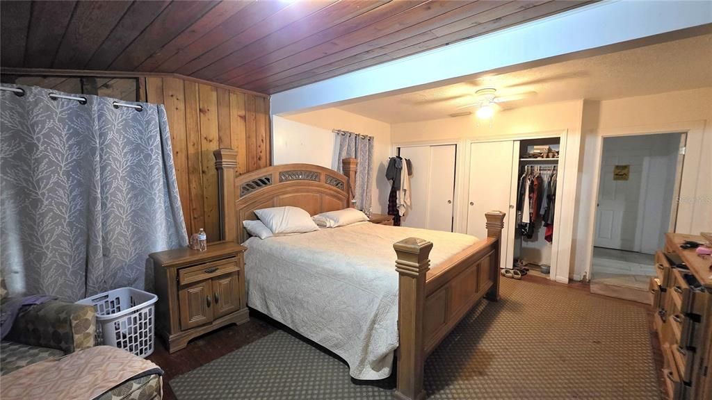 Bedroom, Interior, Wooden Ceilings, Wooden Walls