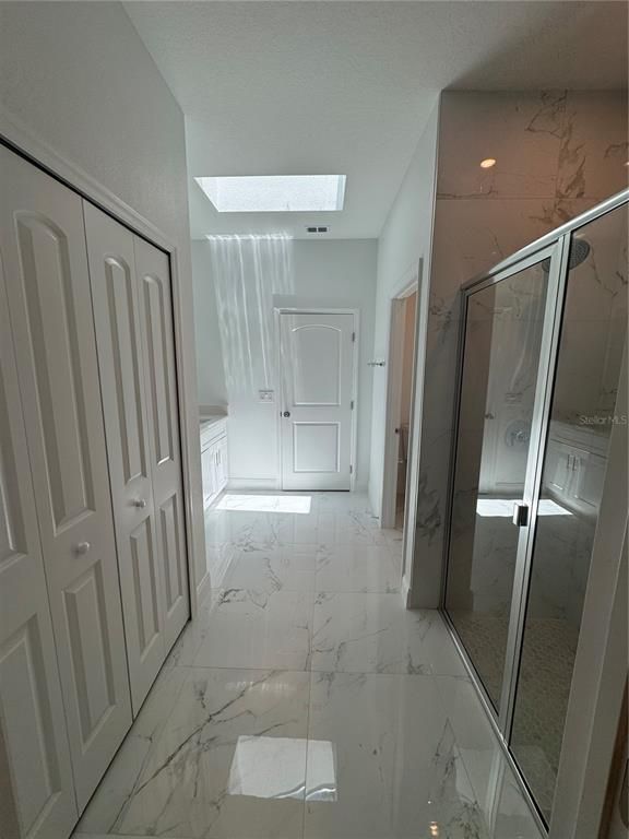 Bathroom, Glass Shower, Interior, Marble