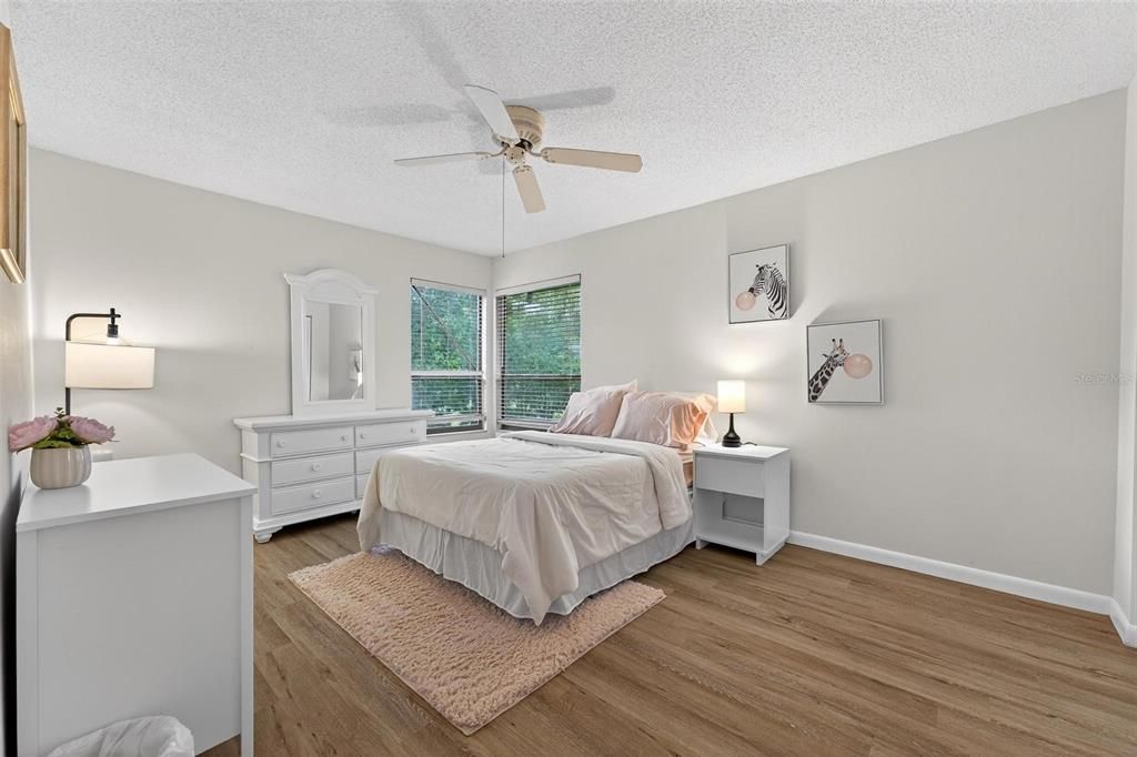 Bedroom, Interior, Wood Texture Flooring
