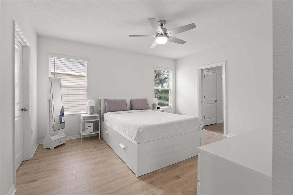 Bedroom, Interior, Wood Texture Flooring
