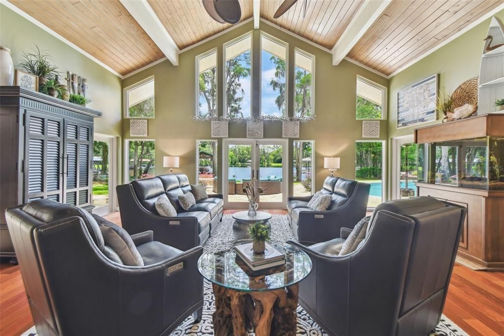 Fireplace, Interior, Living room, Wooden Ceilings, Wood Texture Flooring