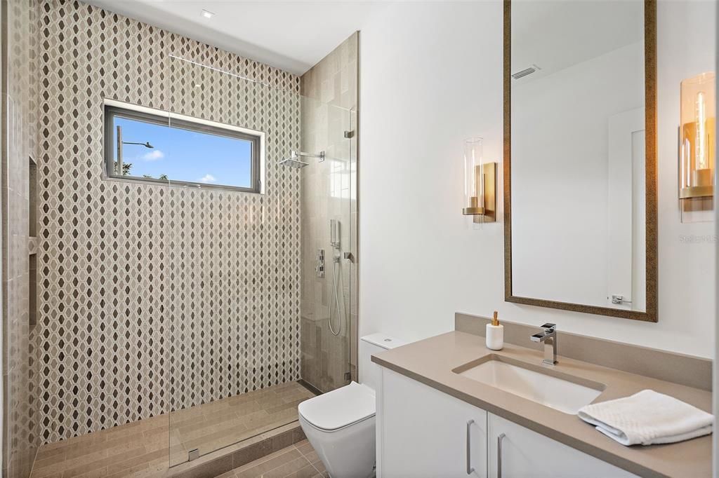 Bathroom, Glass Shower, Interior