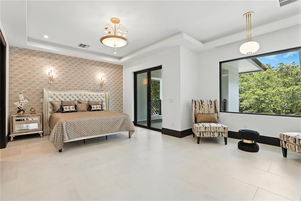 Bedroom, Interior, Pendant Lights, Recessed Lighting