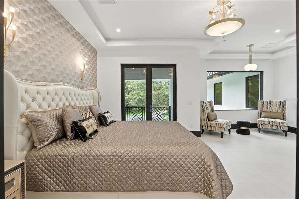 Bedroom, Interior, Pendant Lights, Recessed Lighting
