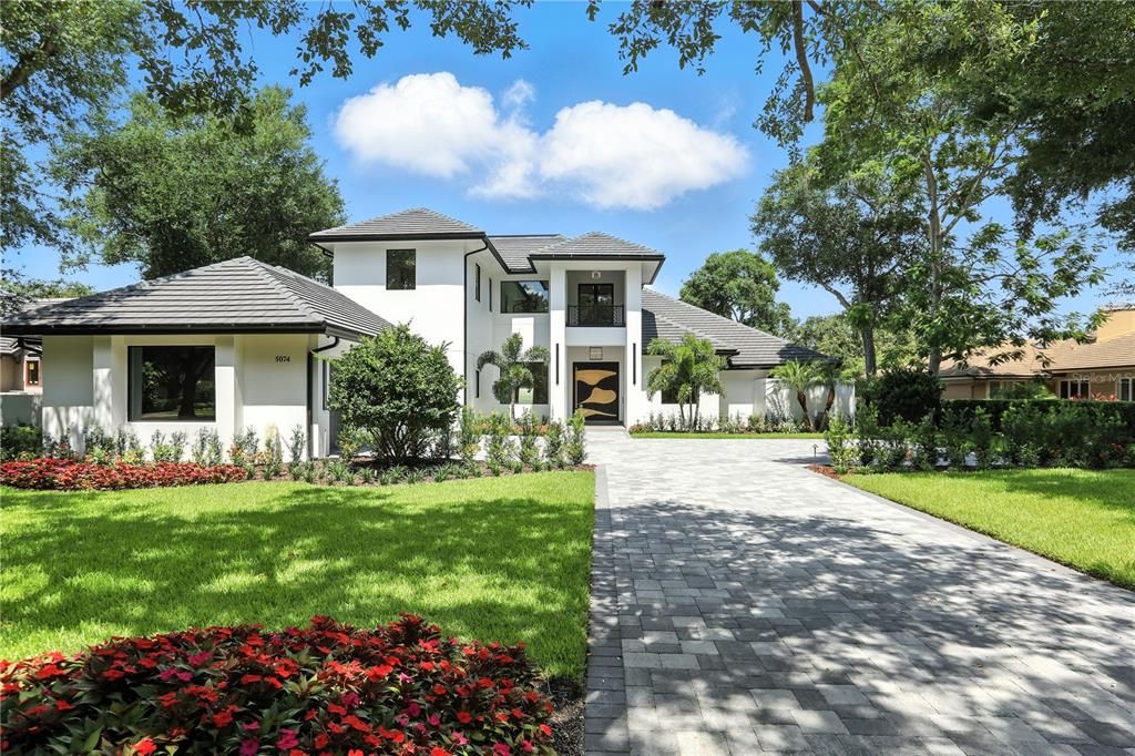 Backyard, Exterior, Facade, Mediterranean