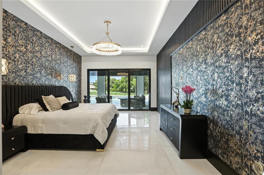 Bedroom, Interior, Pendant Lights, Recessed Lighting