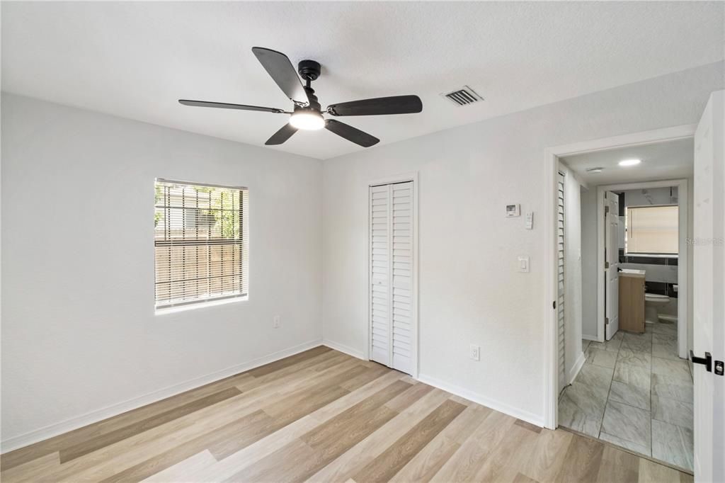 Empty room, Interior, Kitchen, Recessed Lighting, Wood Texture Flooring