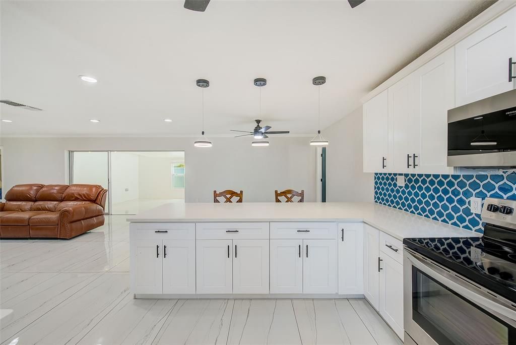 Interior, Kitchen, Pendant Lights, Recessed Lighting