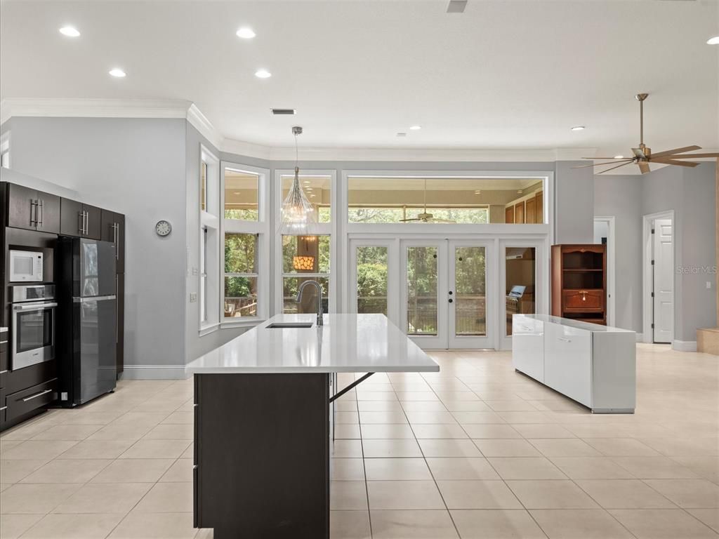 Interior, Kitchen, Pendant Lights, Recessed Lighting