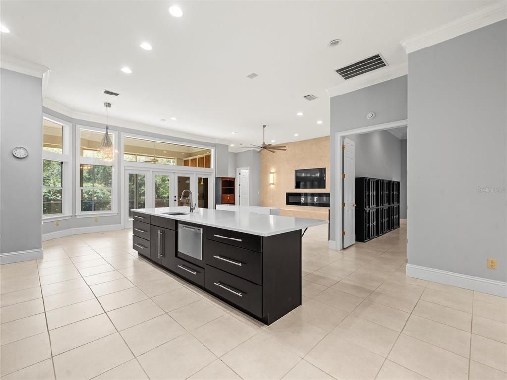 Interior, Kitchen, Pendant Lights, Recessed Lighting