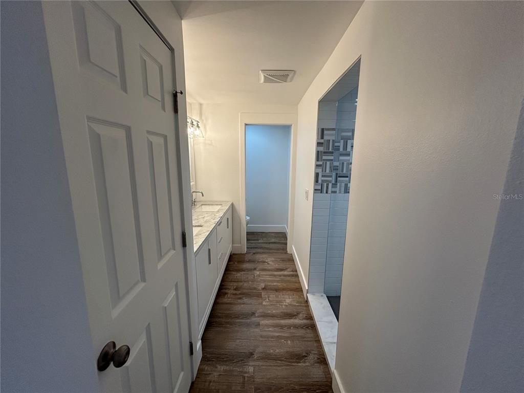 Bathroom, Interior, Wood Texture Flooring