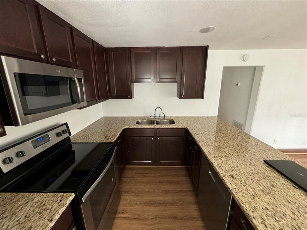 Interior, Kitchen, Wood Texture Flooring
