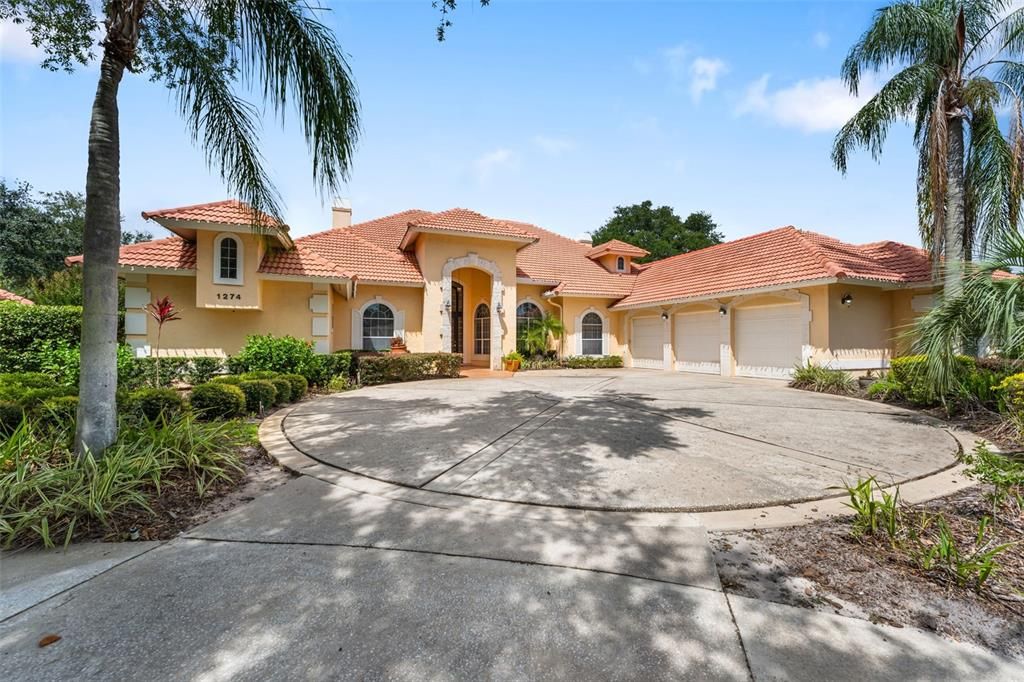Attached, Backyard, Exterior, Facade, Mediterranean