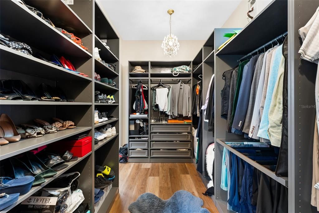 Chandelier, Interior, Pendant Lights, Walk-in Closets, Wood Texture Flooring