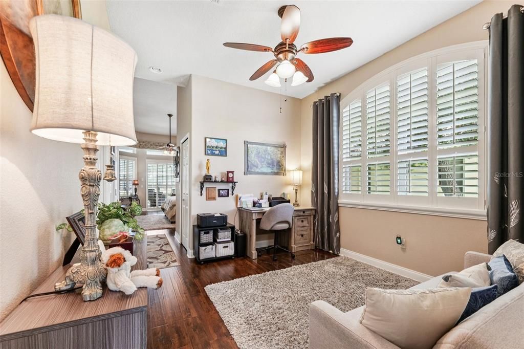 Home Office, Interior, Wood Texture Flooring