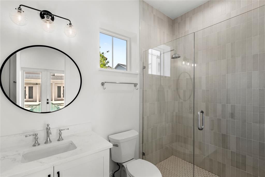 Bathroom, Glass Shower, Interior