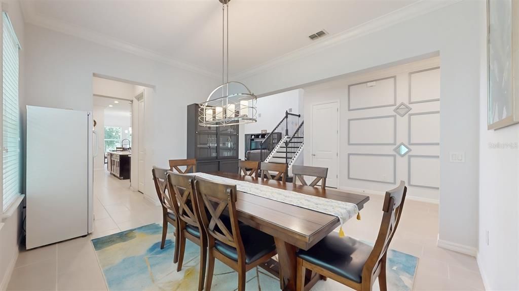 Chandelier, Dining room, Interior, Pendant Lights, Recessed Lighting