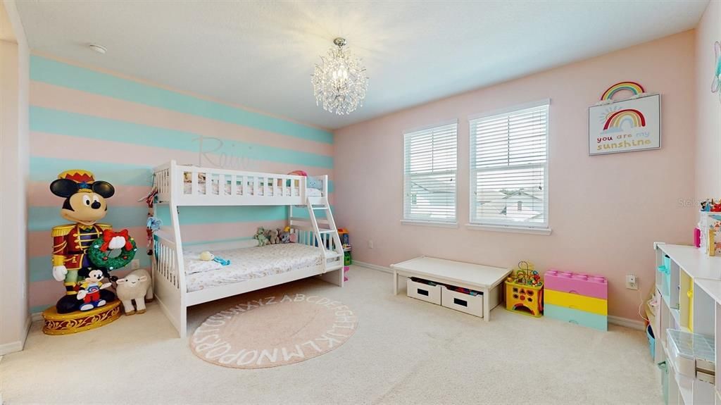Bedroom, Chandelier, Interior