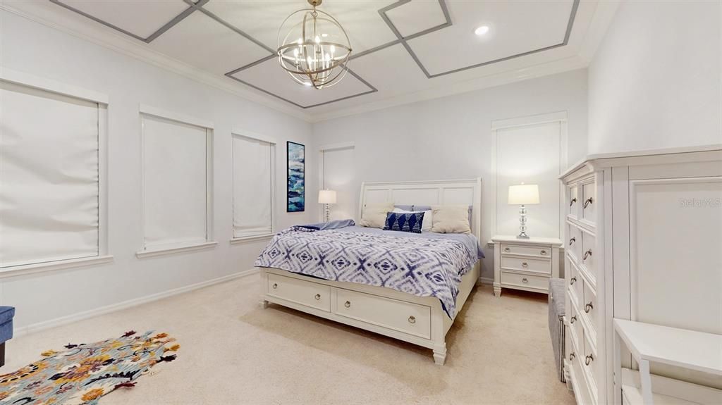 Bedroom, Interior, Pendant Lights, Recessed Lighting