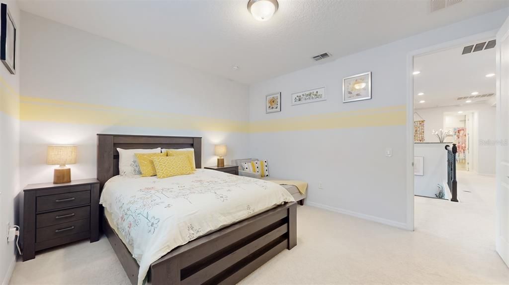 Bedroom, Interior, Recessed Lighting