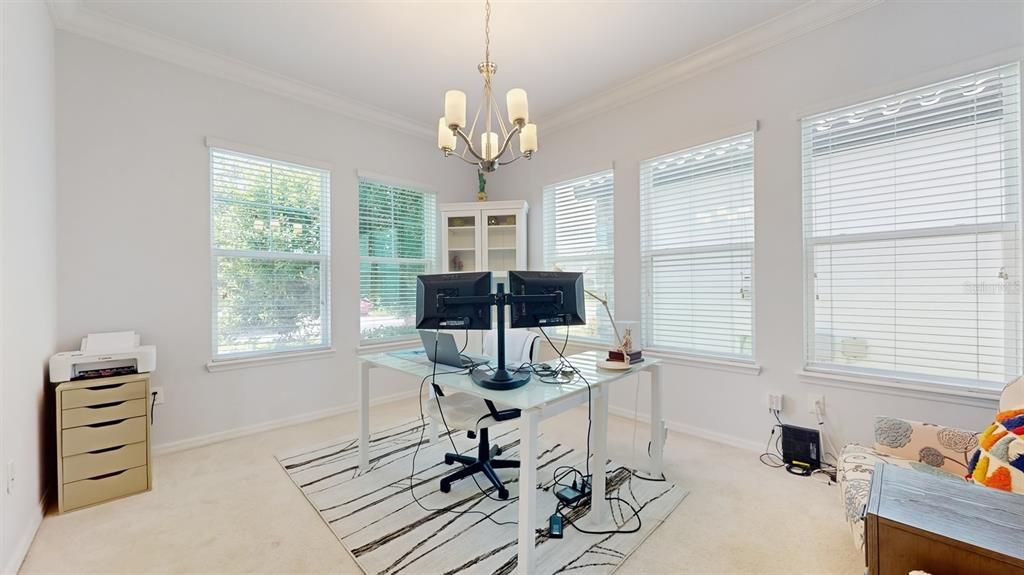 Chandelier, Home Office, Interior