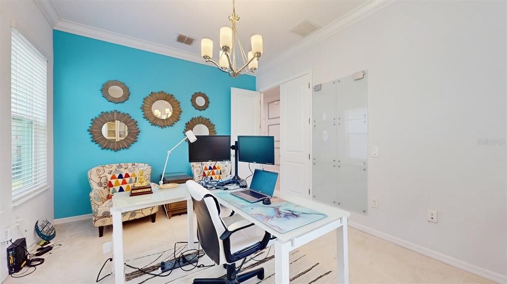 Chandelier, Home Office, Interior