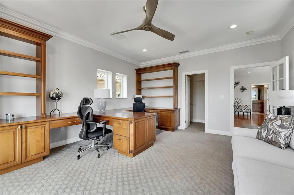 Home Office, Interior, Recessed Lighting