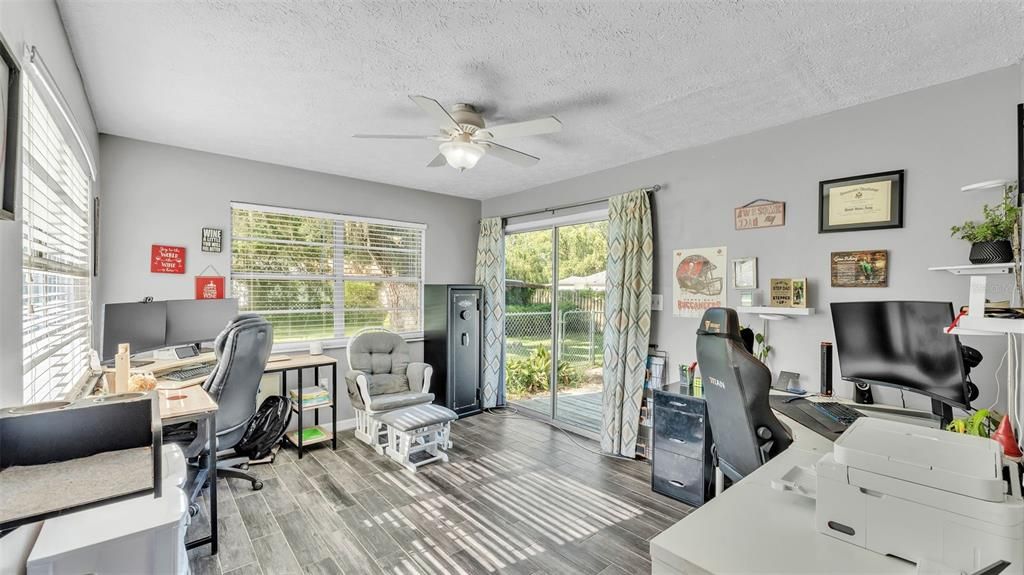Home Office, Interior, Wood Texture Flooring