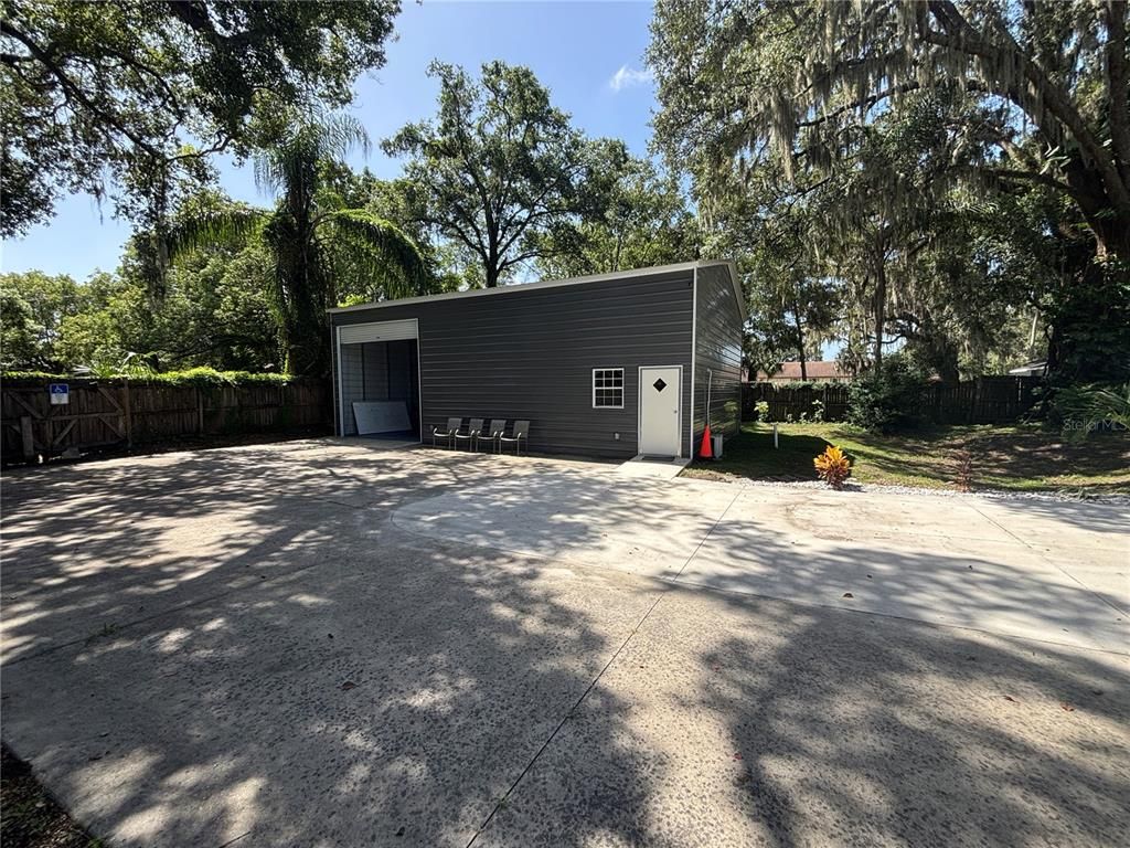 Backyard, Detached Garage, Exterior