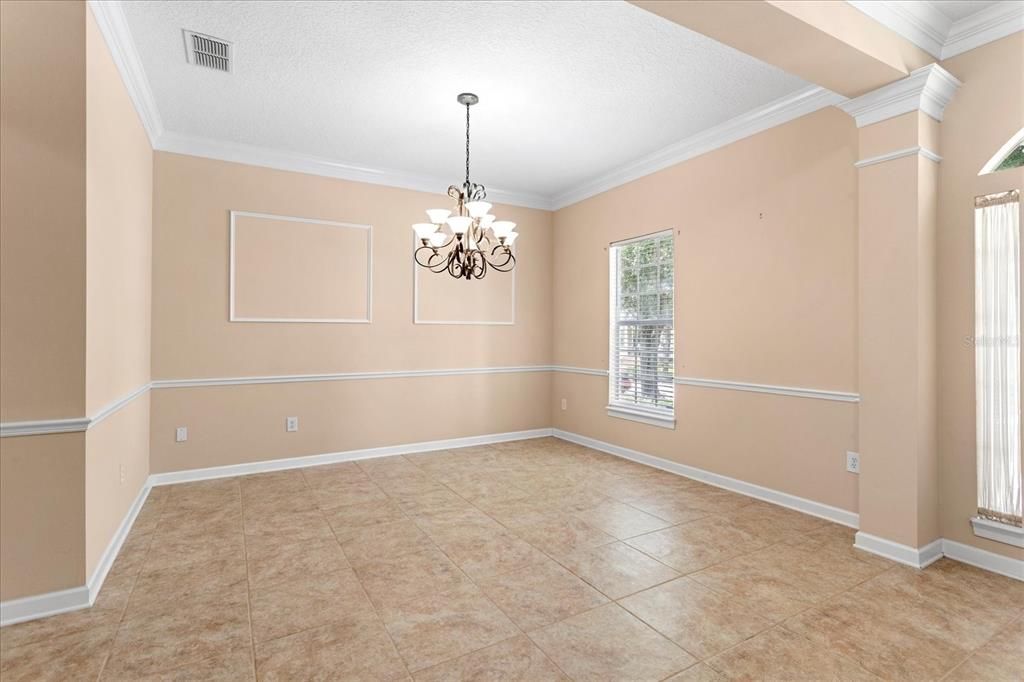 Chandelier, Empty room, Interior