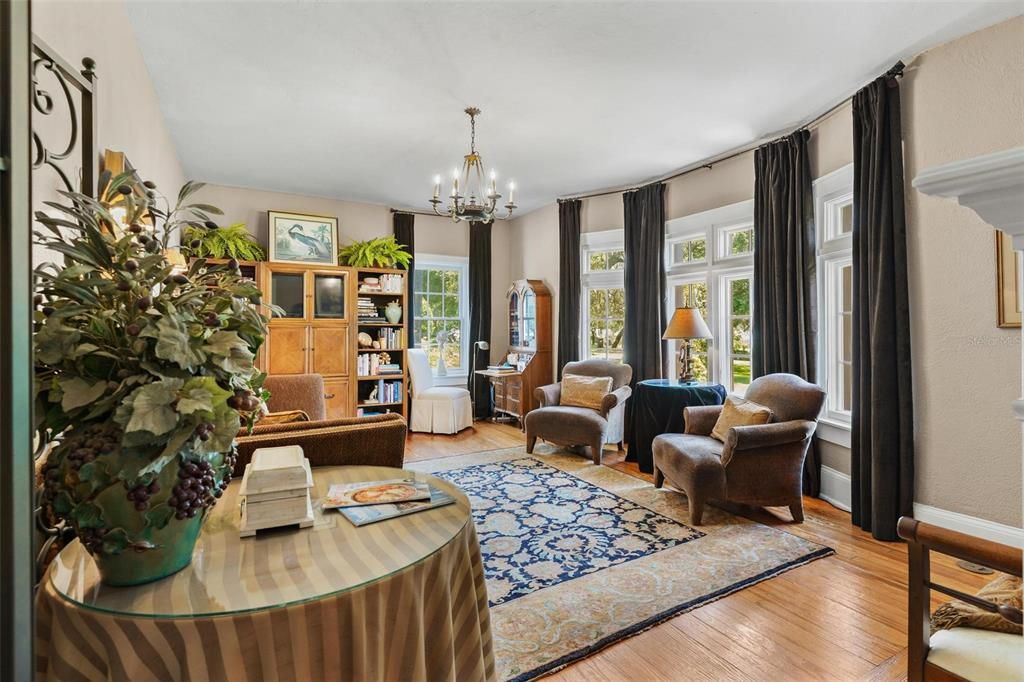 Chandelier, Interior, Living room, Wood Texture Flooring