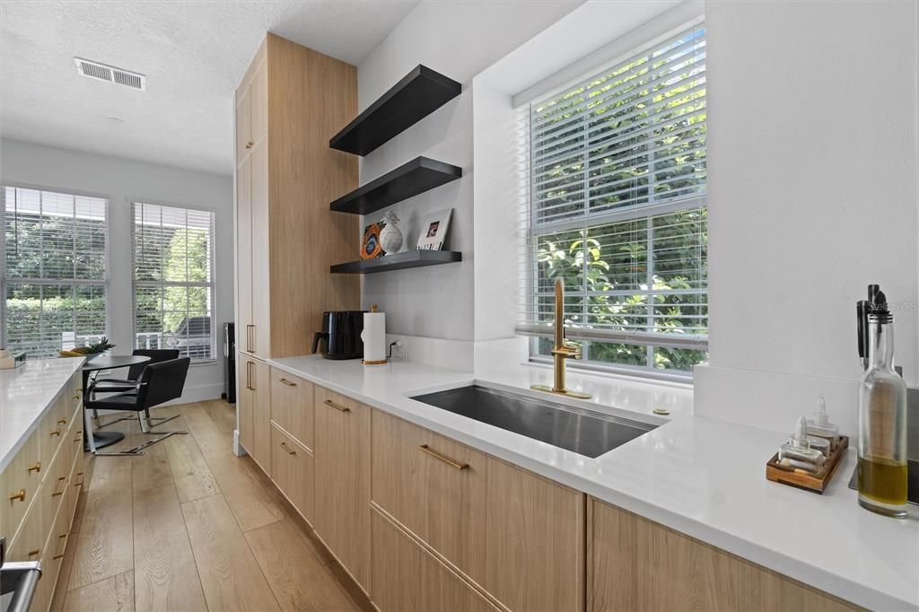 Home Office, Interior, Wood Texture Flooring