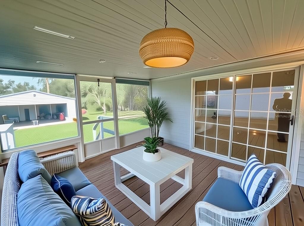 Interior, Sun Room, Wood Texture Flooring