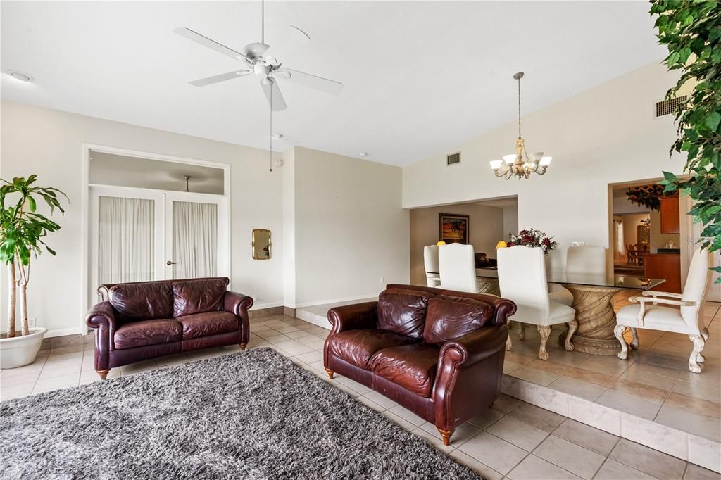 Chandelier, Dining room, Interior, Recessed Lighting