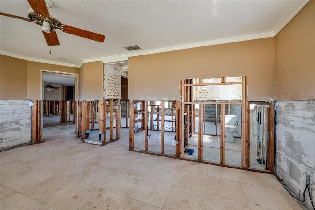 Bathroom, Empty room, Interior