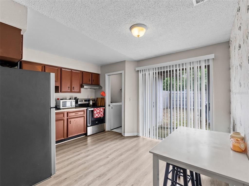 Interior, Kitchen, Wood Texture Flooring