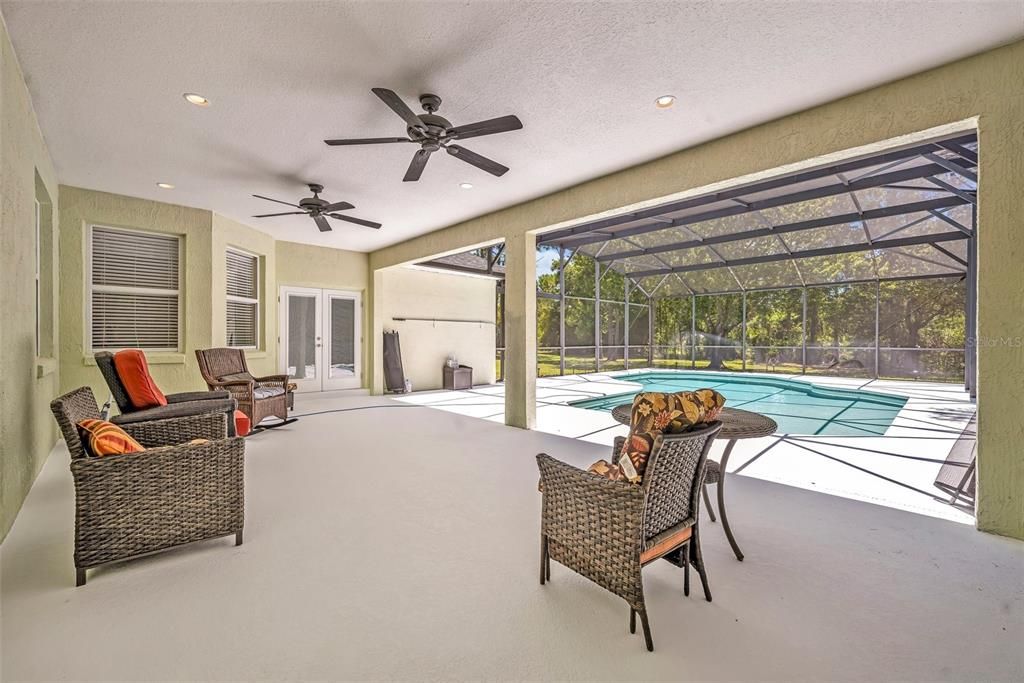 Glass Ceilings, Interior, Living room, Pool, Recessed Lighting, Sun Room