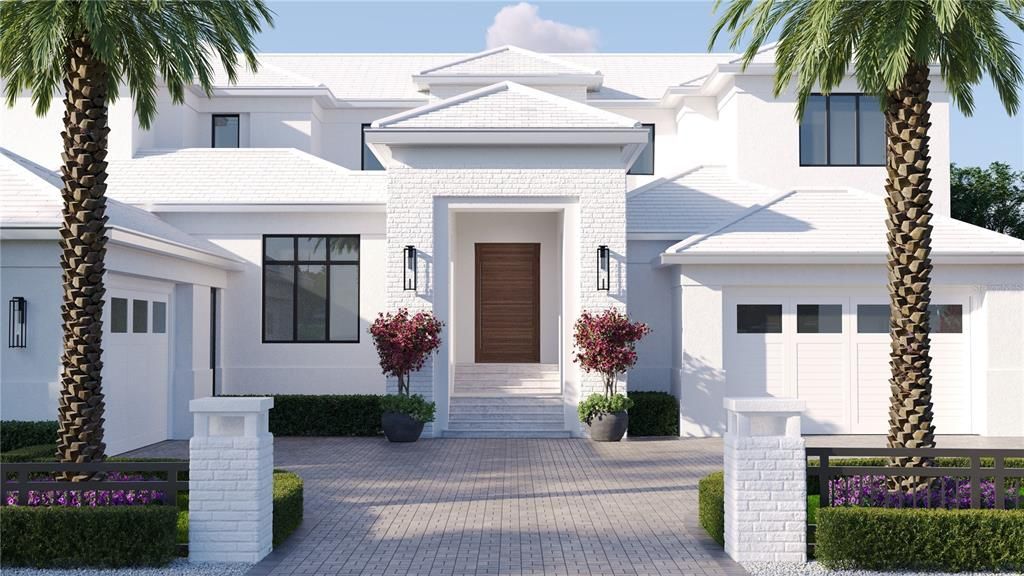 Attached, Exterior, Facade, Modern